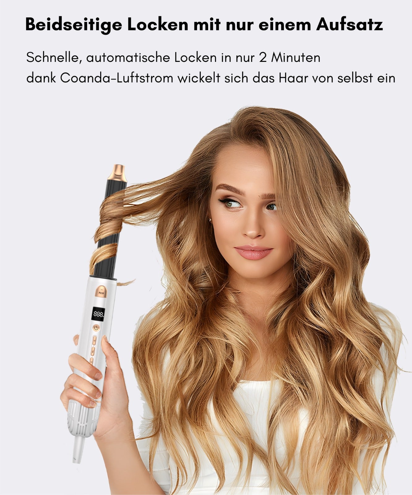 Airstyler Pro 6-in-1 Luxus Haarstyler für Frauen mit Airwrap-Technologie, Föhn, Lockenstab, Glättbürste & Rundbürste | Inkl. eleganter Aufbewahrungsbox